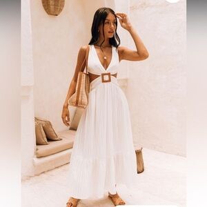 All about May, Katrina Dress, New with Tags, Size 10, White